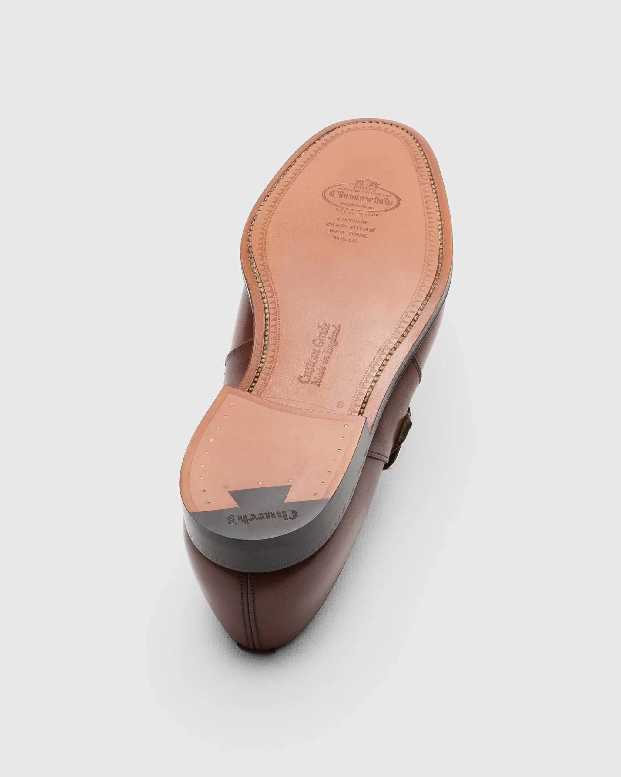 Westbury - Bleached Calfskin Monk Strap