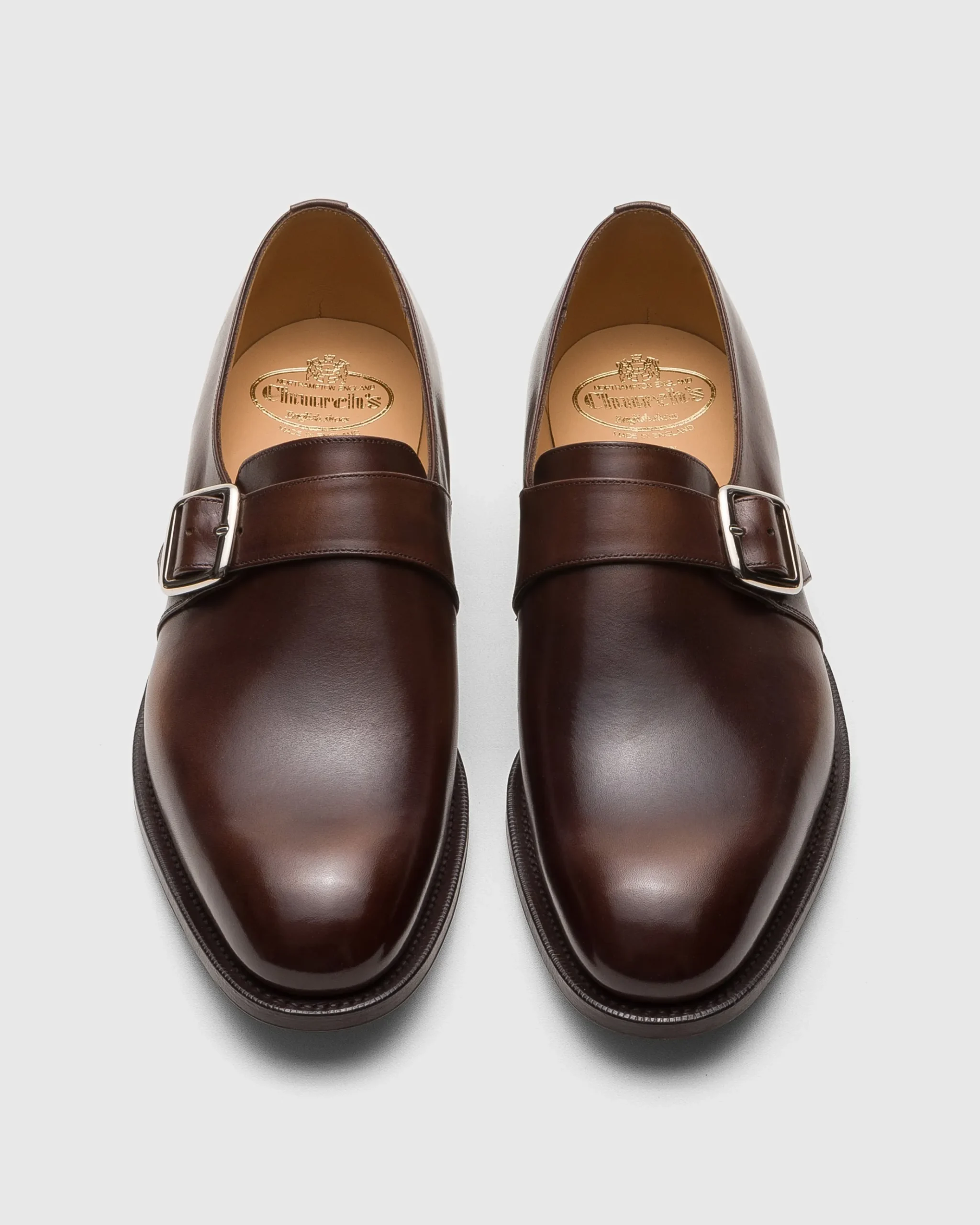 Westbury - Bleached Calfskin Monk Strap