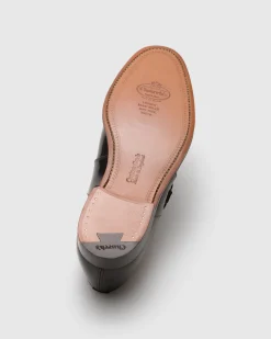 Westbury - Polished Fumé Leather Monk Strap